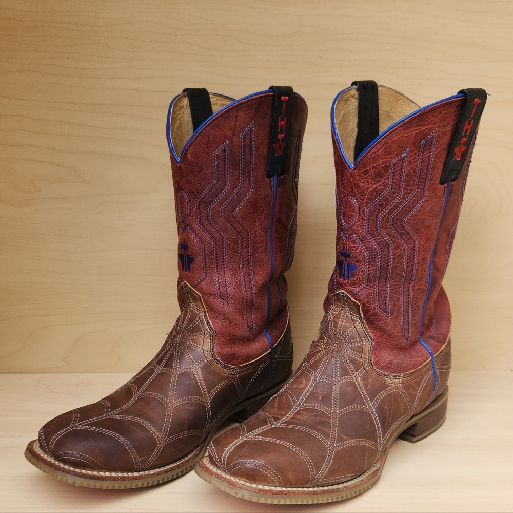 Tin Haul Youth Size 7 Cowboy Boots - Picture 2 of 8